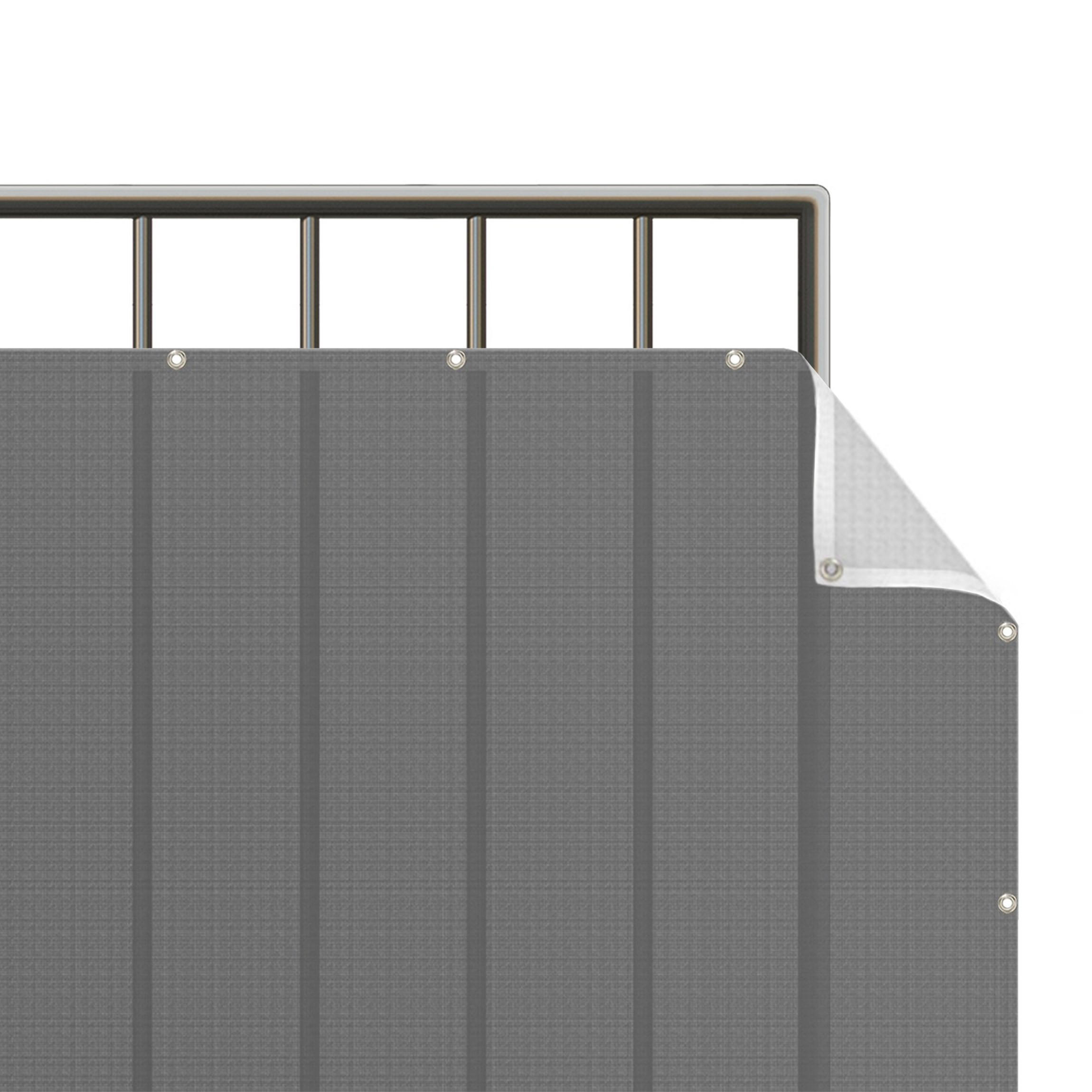 BALKON SICHTSCHUTZ Dunkelgrau 300/75 cm - Grau, Kunststoff (300/75cm) - Bilderwelten