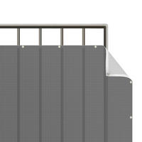 BALKON SICHTSCHUTZ Dunkelgrau 300/100 cm - Grau, Kunststoff (300/100cm) - Bilderwelten