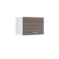 HÄNGESCHRANK R-Line Grau 60 cm Flach - Weiß/Braun, Holzwerkstoff (60/40/31cm) - Vicco