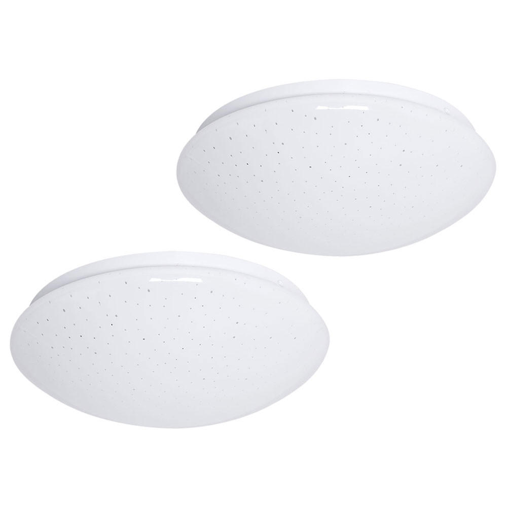 LED DECKENLEUCHTE Metall Weiß 2er Set - Weiß, Metall (29/9.2/9.5cm)