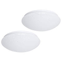 LED DECKENLEUCHTE Metall Weiß 2er Set - Weiß, Metall (29/9.2/9.5cm)
