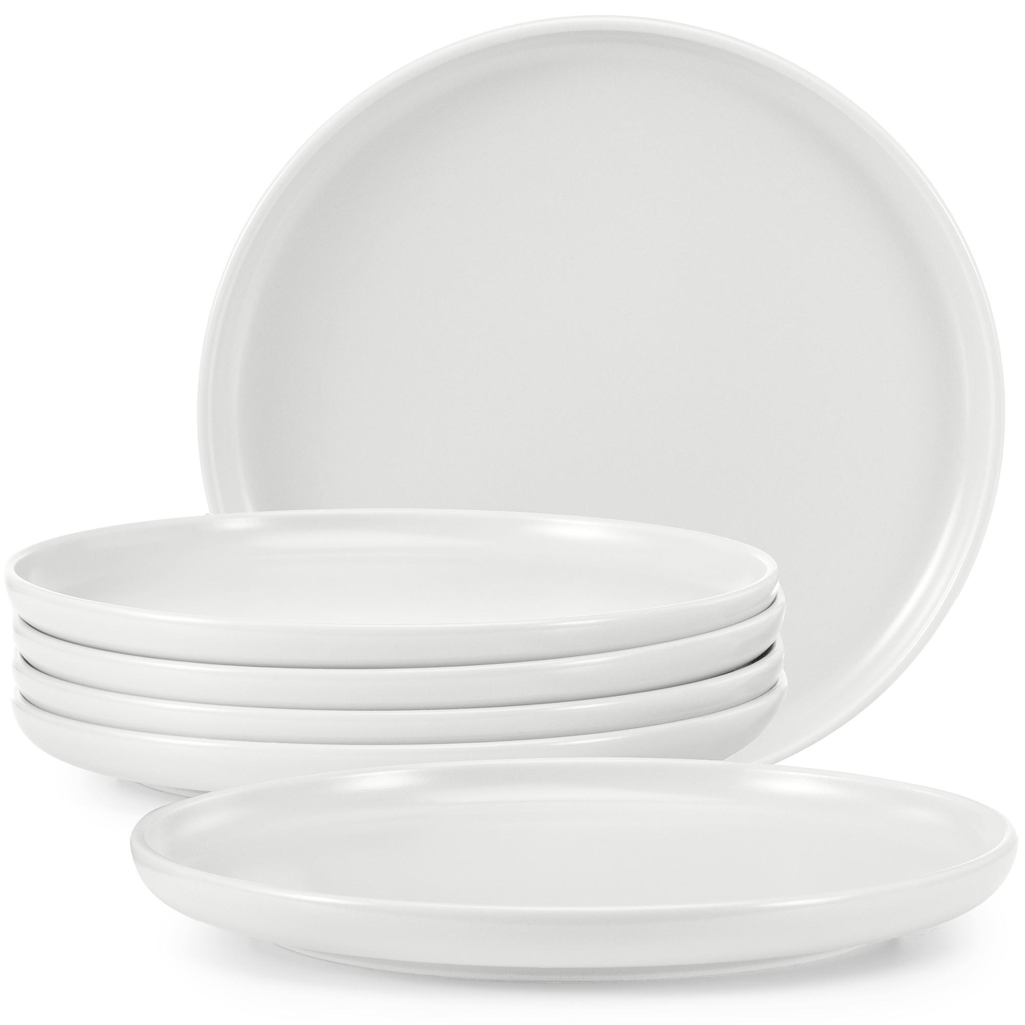 TELLER-SET VICTO 6-tlg Speiseteller - Weiß, Keramik (27cm) - KONSIMO®