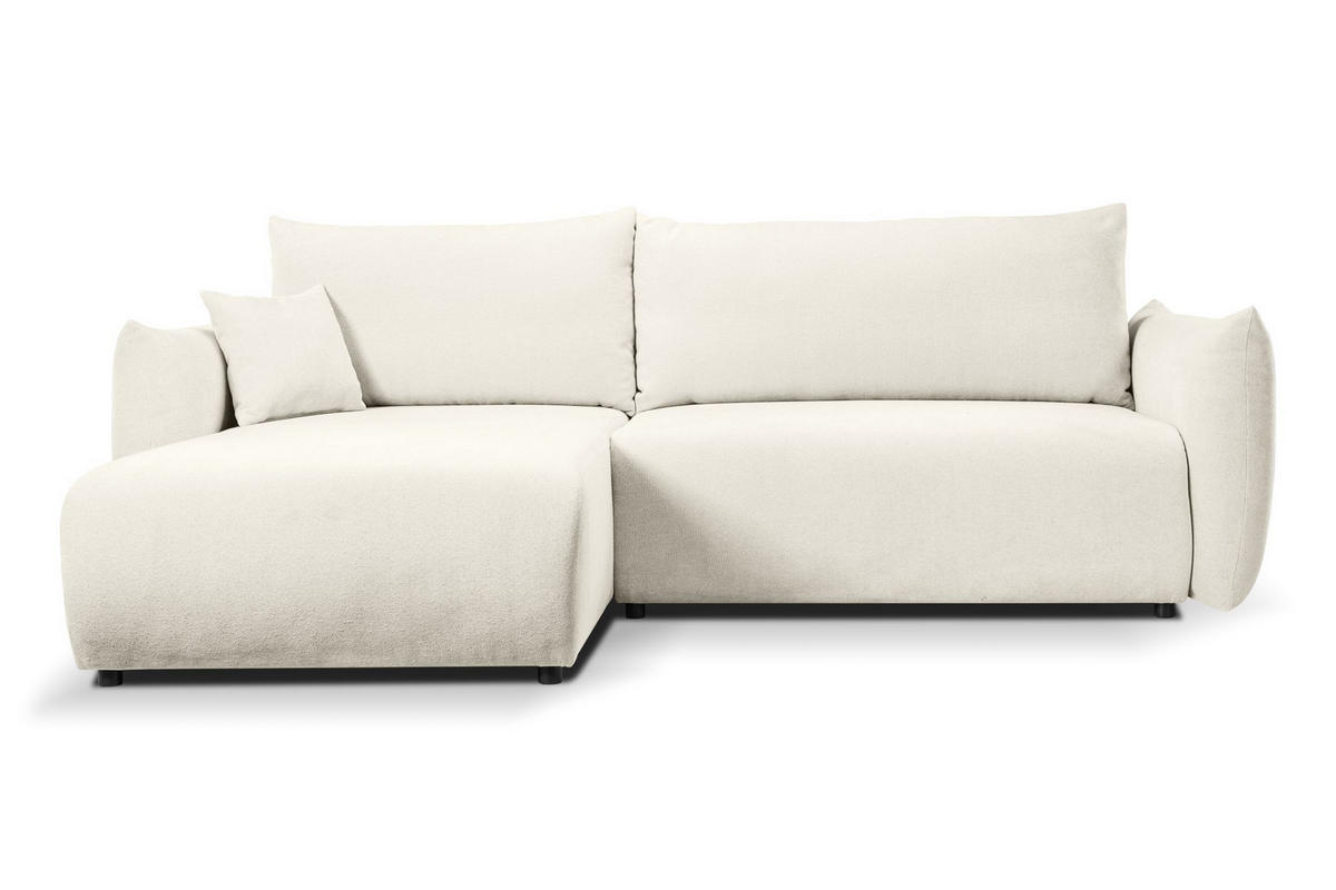 ECKSOFA HALLORA - Ecru (Melody 14) - Ecru, Holzwerkstoff (257/177cm) - Möblo