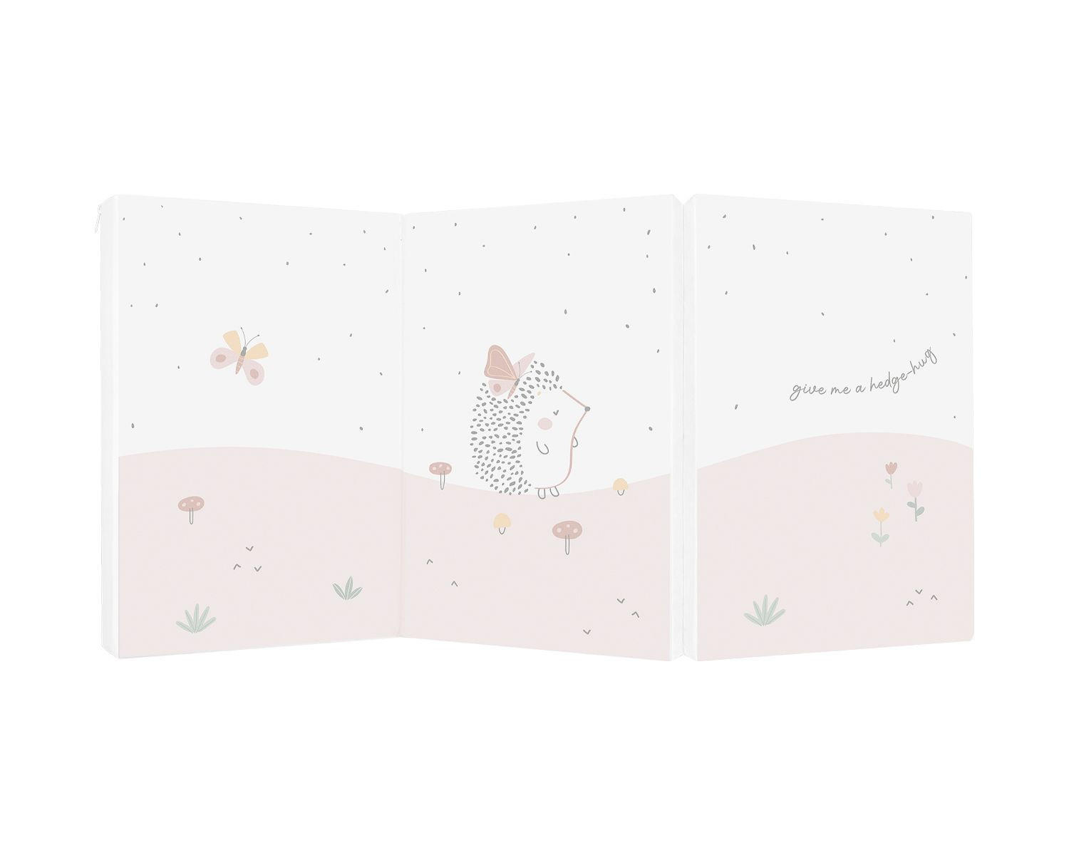 BABYBETT FALTMATRATZE Tiere rosa 120 x 60 x 5 cm Baumwolle Reißverschluss - Rosa, Textil (60/120cm) - Kikka boo