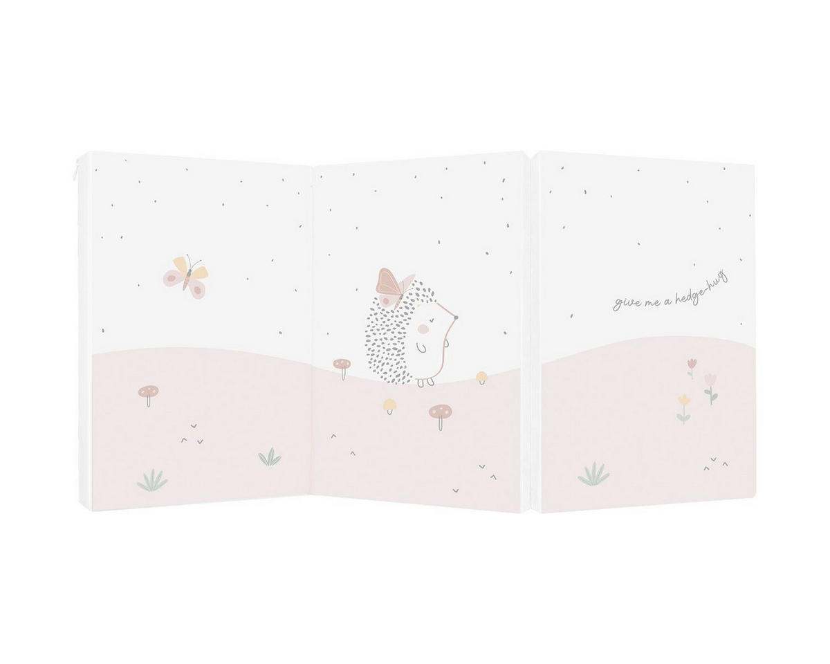 BABYBETT FALTMATRATZE Tiere rosa 120 x 60 x 5 cm Baumwolle Reißverschluss - Rosa, Textil (60/120cm) - Kikka boo