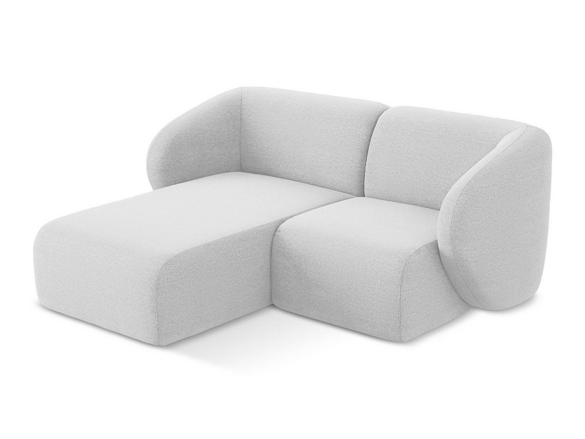 SOFAELEMENT Rechts Chenille Stoff Grau - Schwarz/Grau, Holzwerkstoff/Kunststoff (91/75/166cm) - Makamii