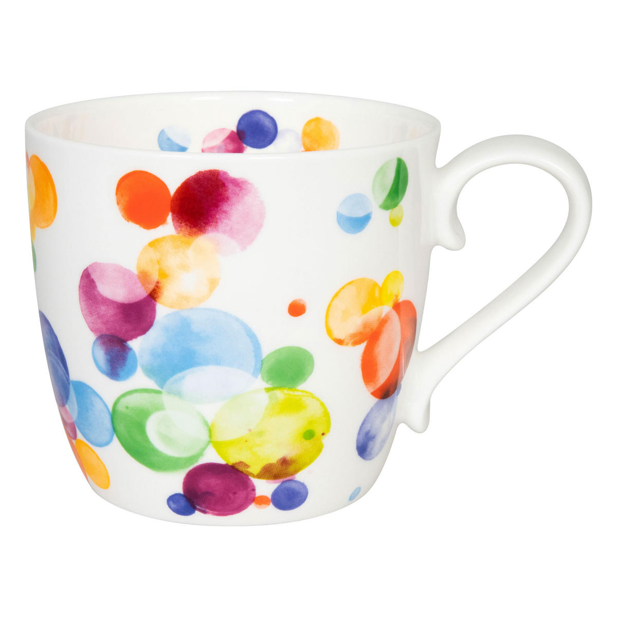 KAFFEEBECHER Colourful Cast Bubbles - Naturfarben, Keramik (0.45L) - Könitz