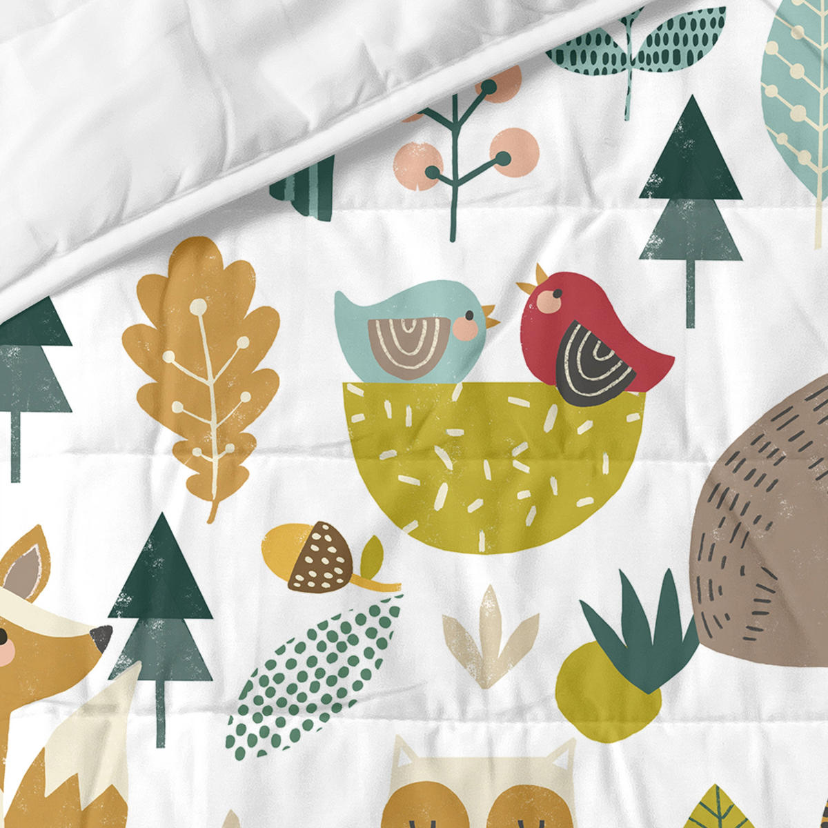 TAGESDECKE Harvestwood 100x130 cm (Kinderbett) - Multicolor, Textil (100/130cm) - Happy Friday