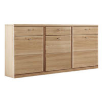 SIDEBOARD Teilmassiv Ianisha 158x90x41 Anrichte Wildeiche Bianco geölt - Naturfarben, Holz (158/90/41cm) - 58aufmkessel