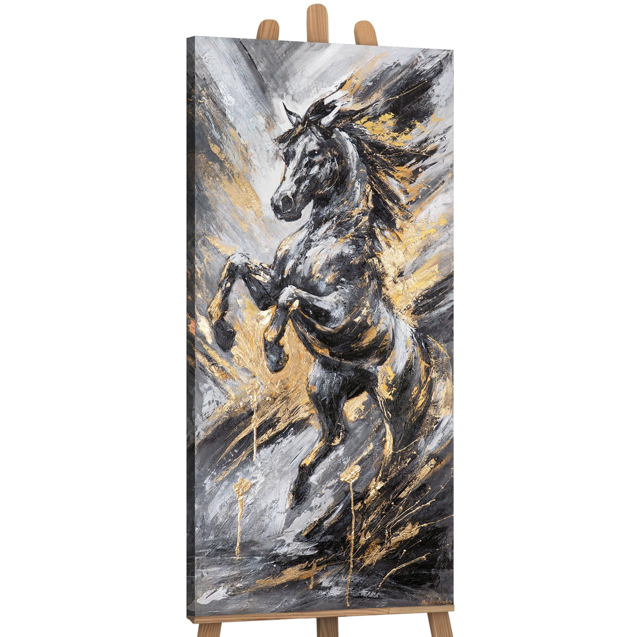 GEMÄLDE Explosion der Freiheit auf Keilrahmen 115x50 cm - Multicolor, Holz (115/50cm) - YS-art gallery