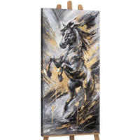 GEMÄLDE Explosion der Freiheit auf Keilrahmen 115x50 cm - Multicolor, Holz (115/50cm) - YS-art gallery