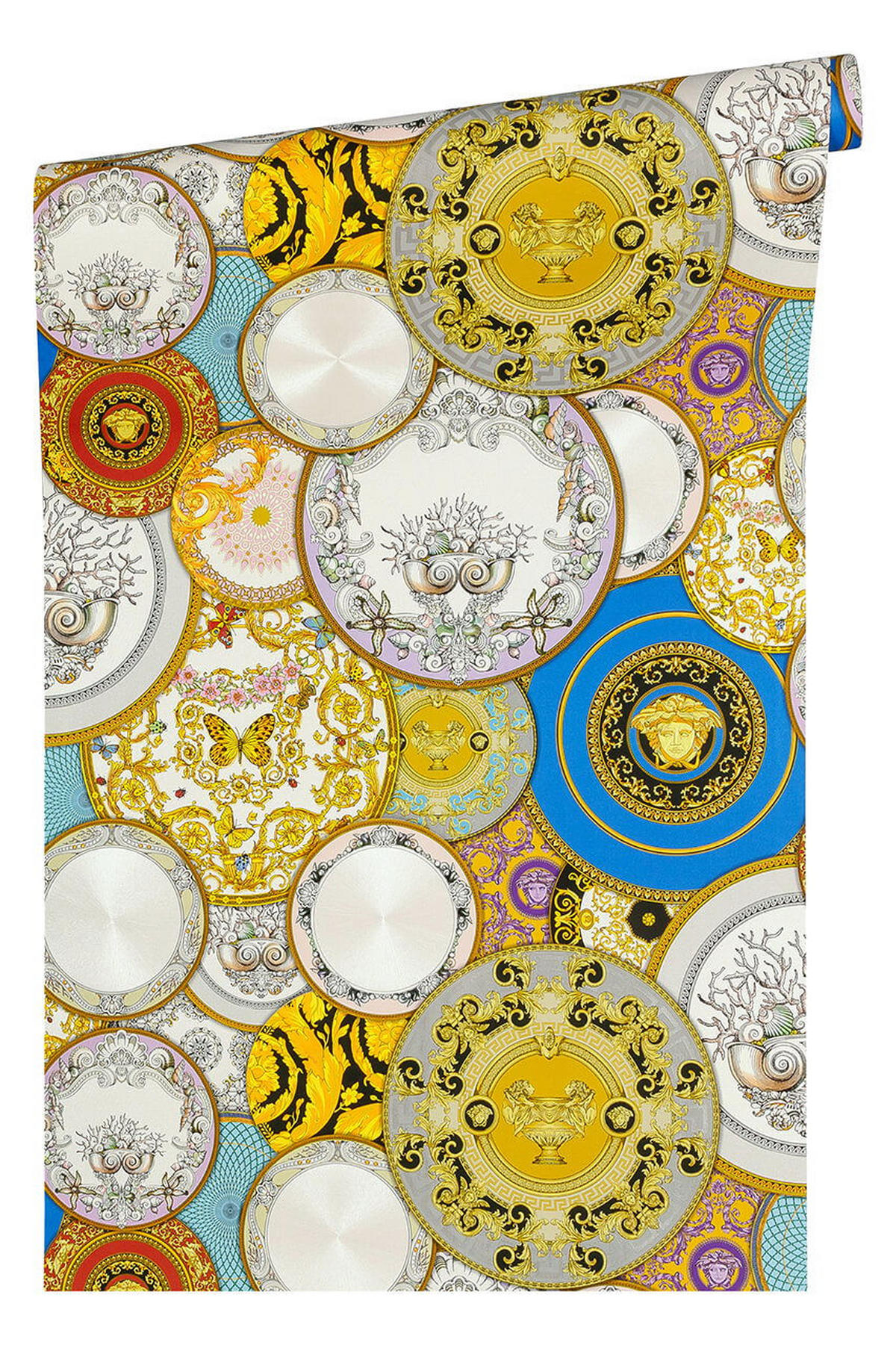 VLIESTAPETE 70/1005 cm - Goldfarben/Multicolor, Kunststoff/Textil (70/1cm) - KUNSTLOFT