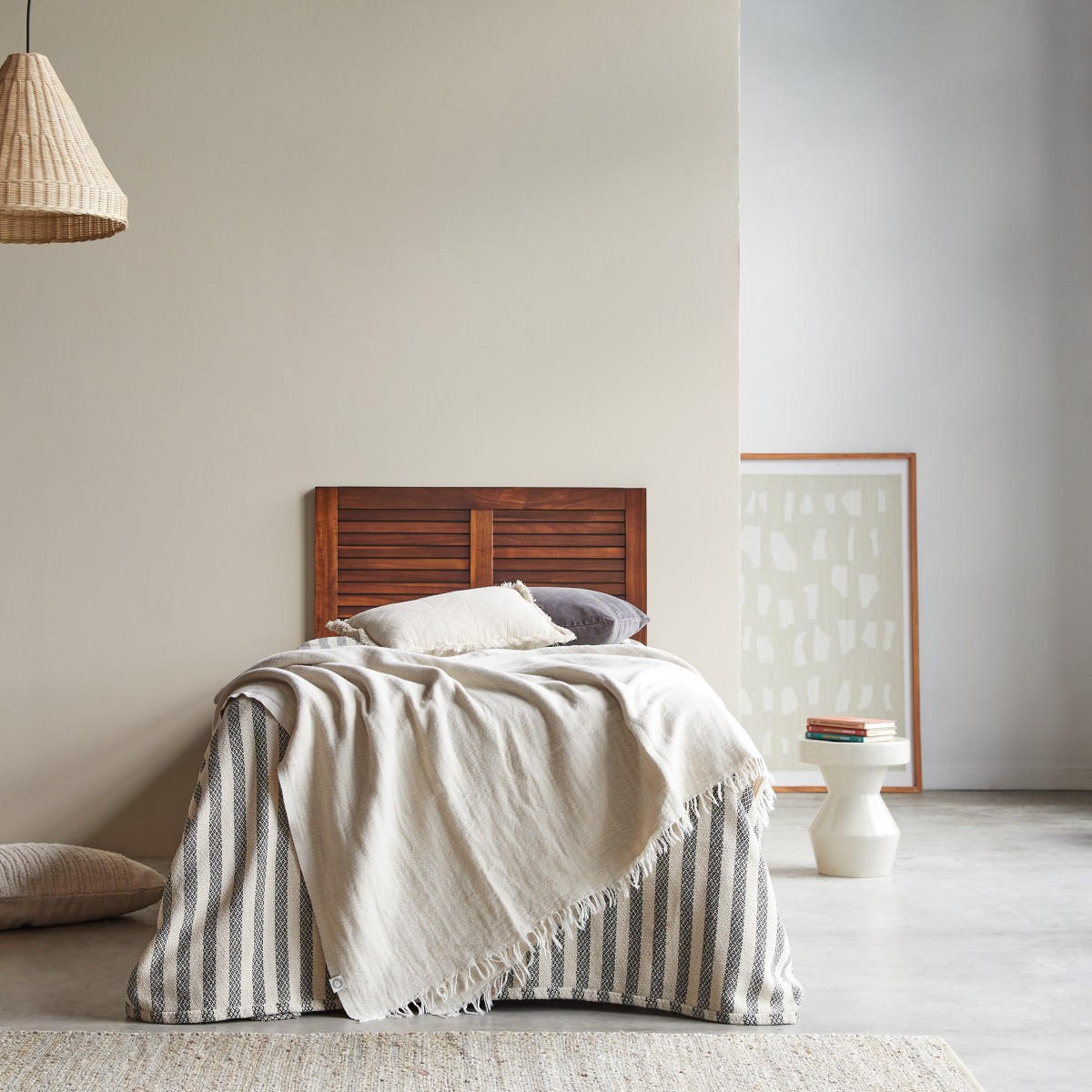 KOPFTEIL Loggia Braun aus Akazie - Braun, Holz (90/100/3cm) - Tikamoon