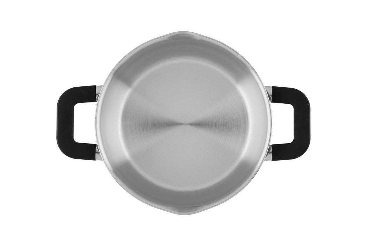 EDLESTAHLTOPF Ø 20 cm - Silberfarben, Metall (20cm)