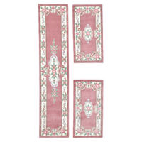 HANDTUFTTEPPICH Ming Bettumrandung 70x600 cm - Rosa, Textil (70/600cm) - THEKO