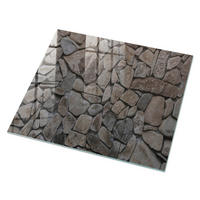 GLASPLATTE 80x60 cm – Steintextur - Braun, Glas (0.4/80/60cm) - ArtPrintCave