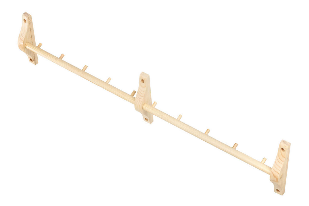 GARDEROBENLEISTE 104 cm - Transparent, Holz (22/6/104cm) - MSL wooden furniture