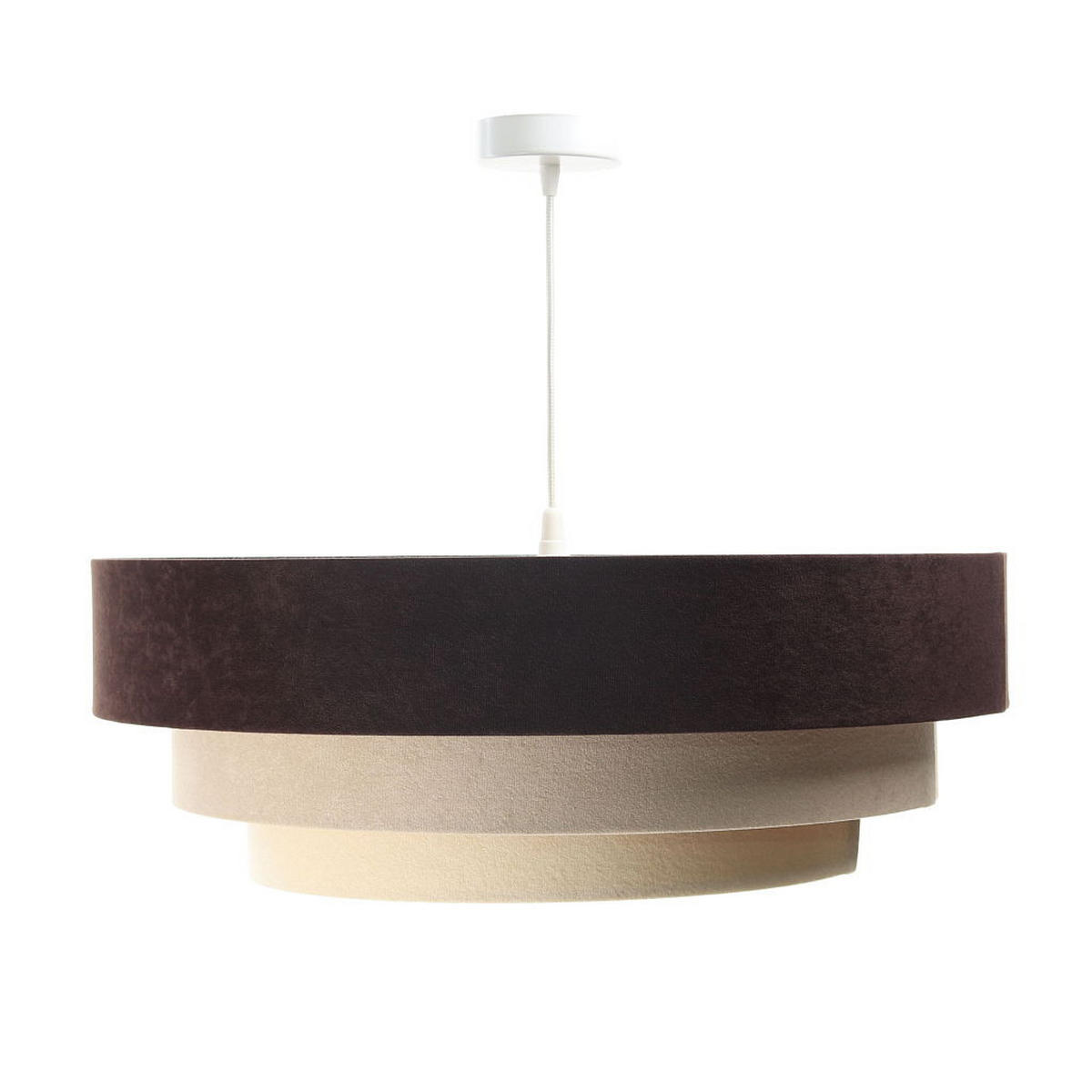 HÄNGELEUCHTE Beige 60/20 cm - Braun, Kunststoff (60/1/20cm) - ONZENO