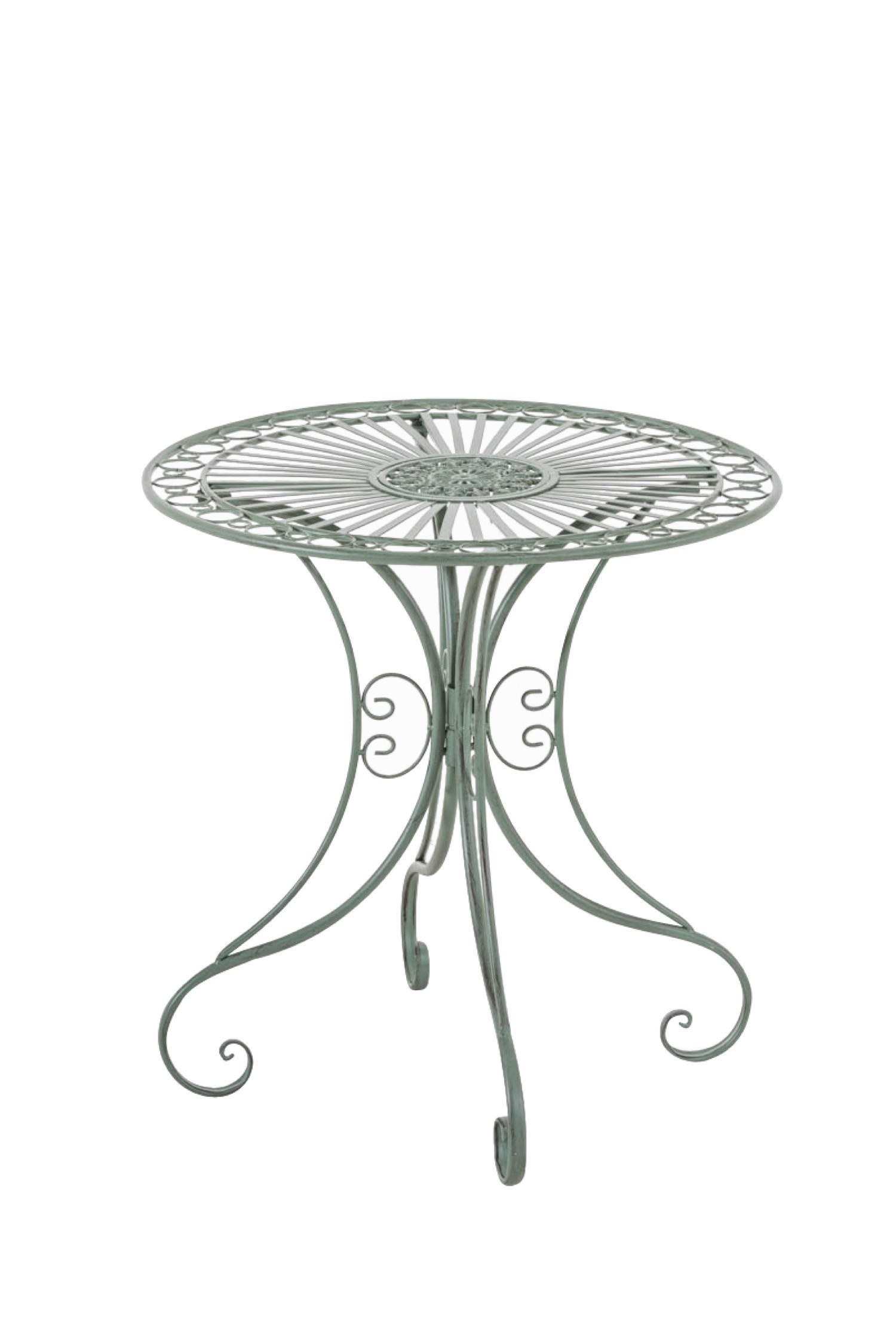 GARTENTISCH Hera antik-grün - Grün, Metall (72.5/70/70cm) - TPFGarden