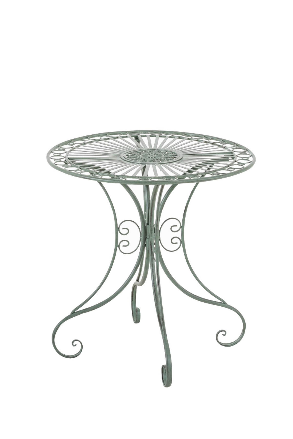 GARTENTISCH Hera antik-grün - Grün, Metall (72.5/70/70cm) - TPFGarden