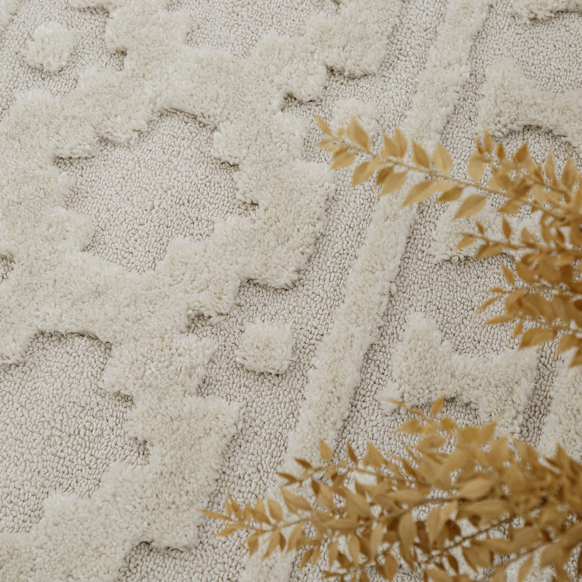 HOCHFLORTEPPICH 200/280 cm Genua 744 - Creme, Textil (200/280cm) - Paco Home