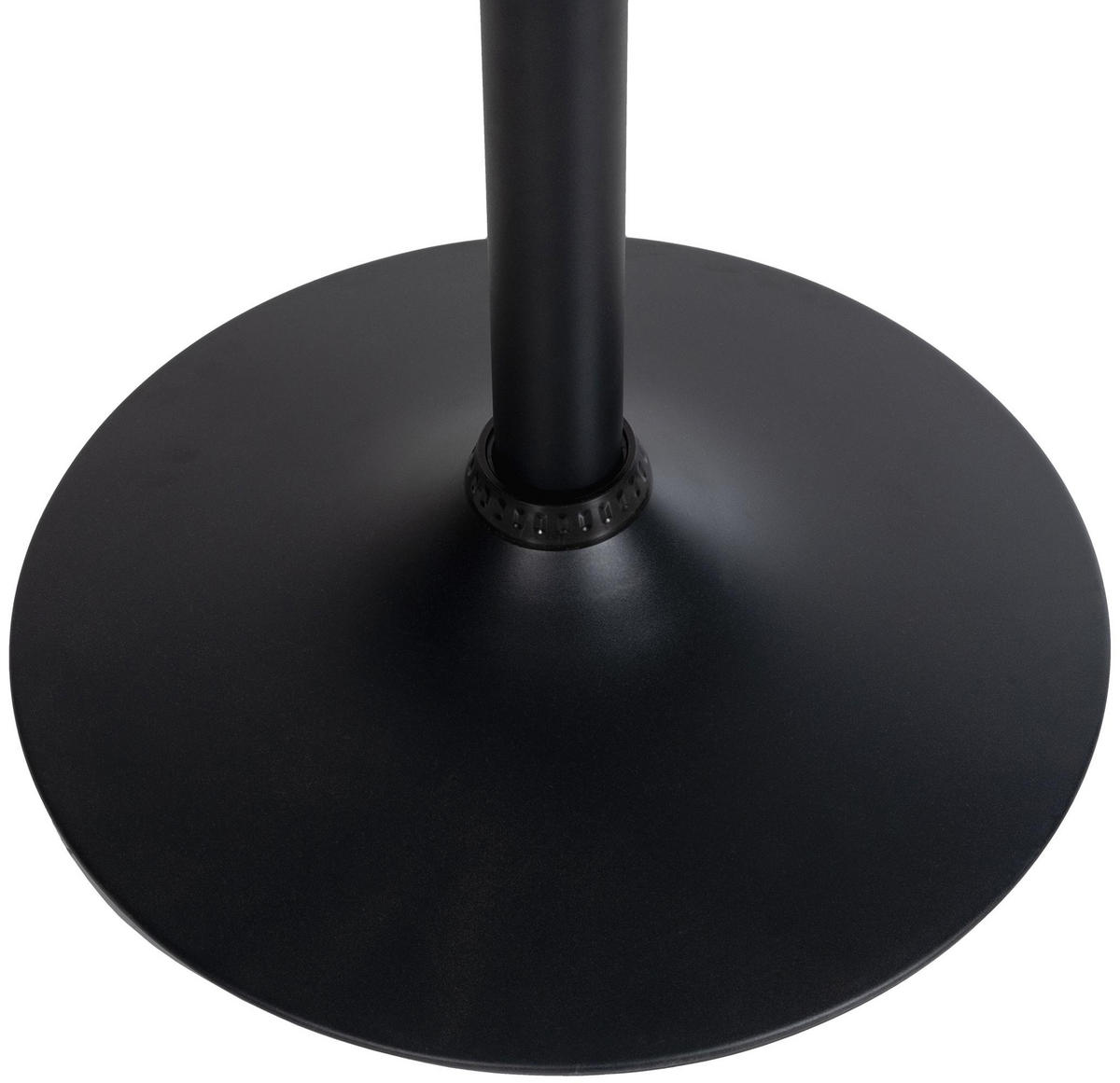 STEHTISCH rund Ø 60 cm BERLI 108x60 cm Schwarz-Schwarz - Schwarz, Metall (60/60/108cm) - DELUKE