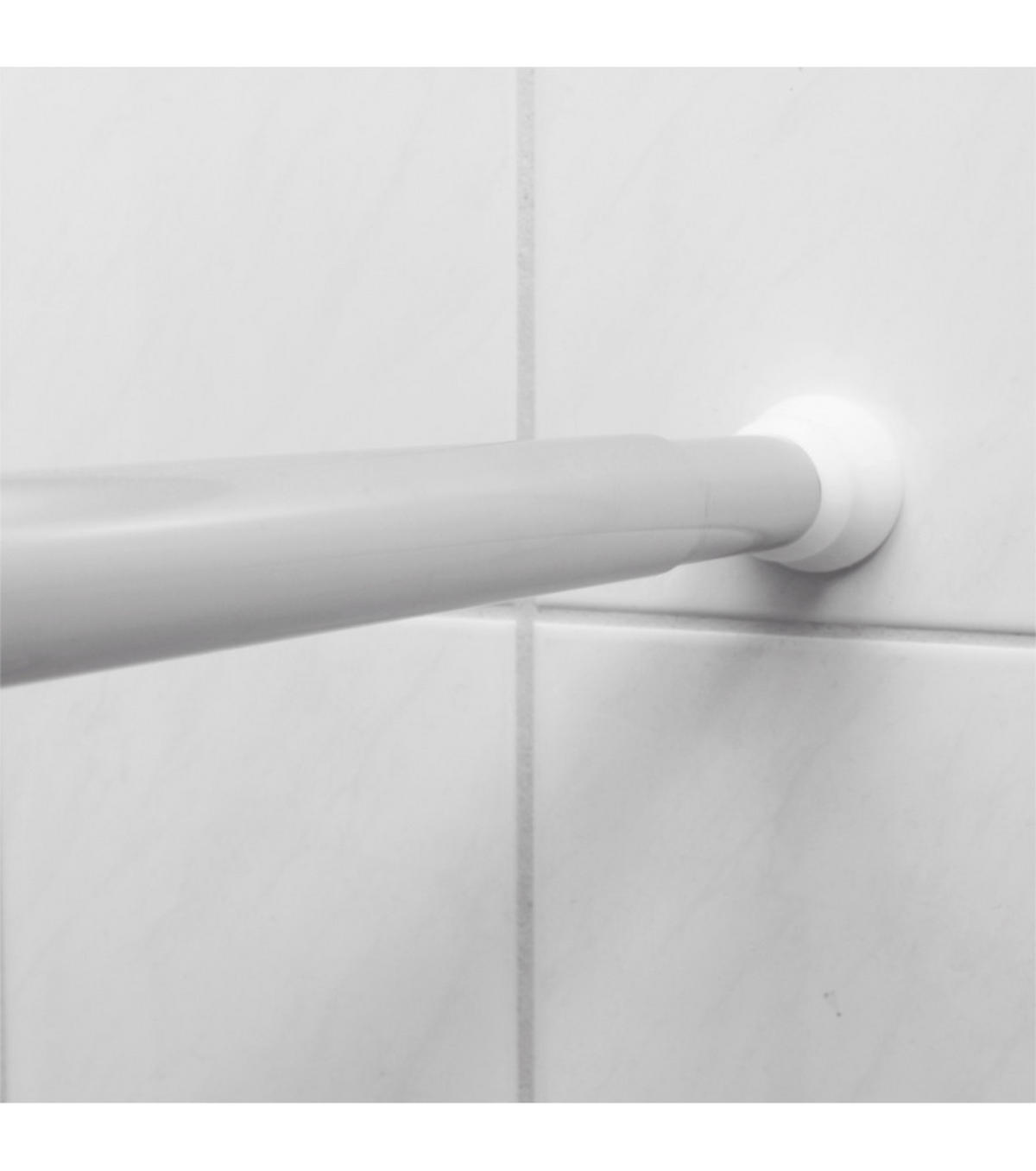 DUSCHVORHANGSTANGE Chrome 90-170cm - Silberfarben, Metall (170cm) - Sanilo