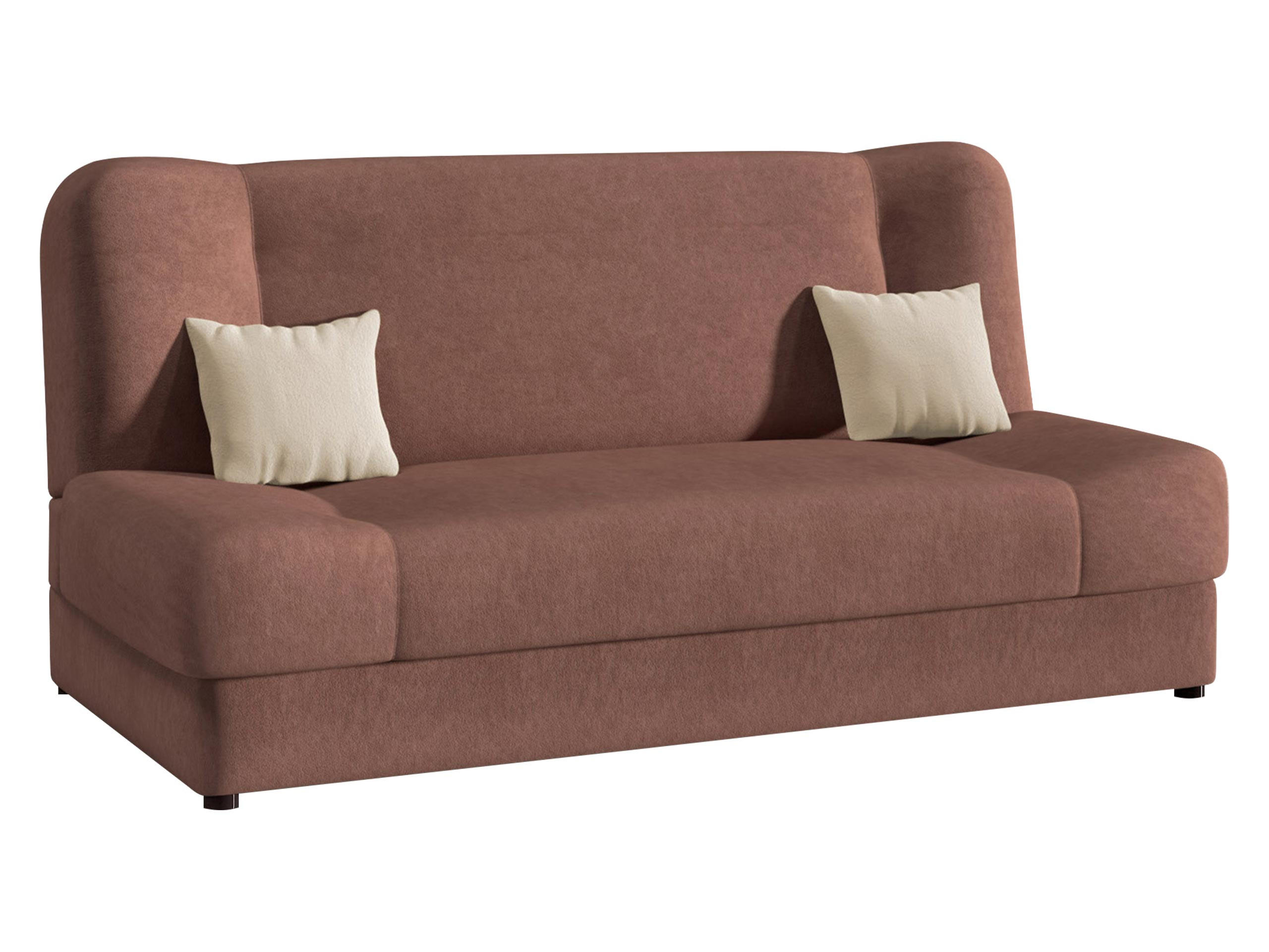 SCHLAFSOFA Jonas - Rosa, Holz/Textil (195/86/87cm)