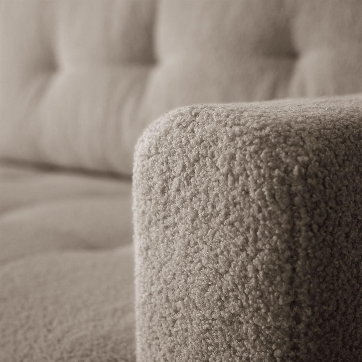 ECKSOFA Viola in L-Form, beige, Lammfelloptik, 261 x 143 cm mit Schlaffunktion und Bettkasten - Beige, Textil (261/143cm) - Margaret Hadas24