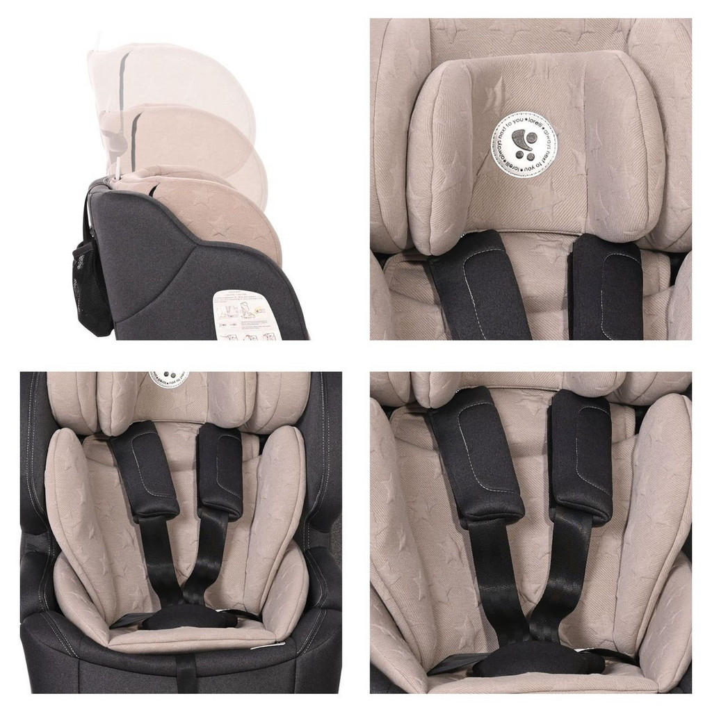 Thumbnail - Lorelli Kindersitz, Beige, Kunststoff, 48x59x52 cm, kinder, unisex, Baby on Tour, Kindersitze, Kindersitze I-Size 76-150...