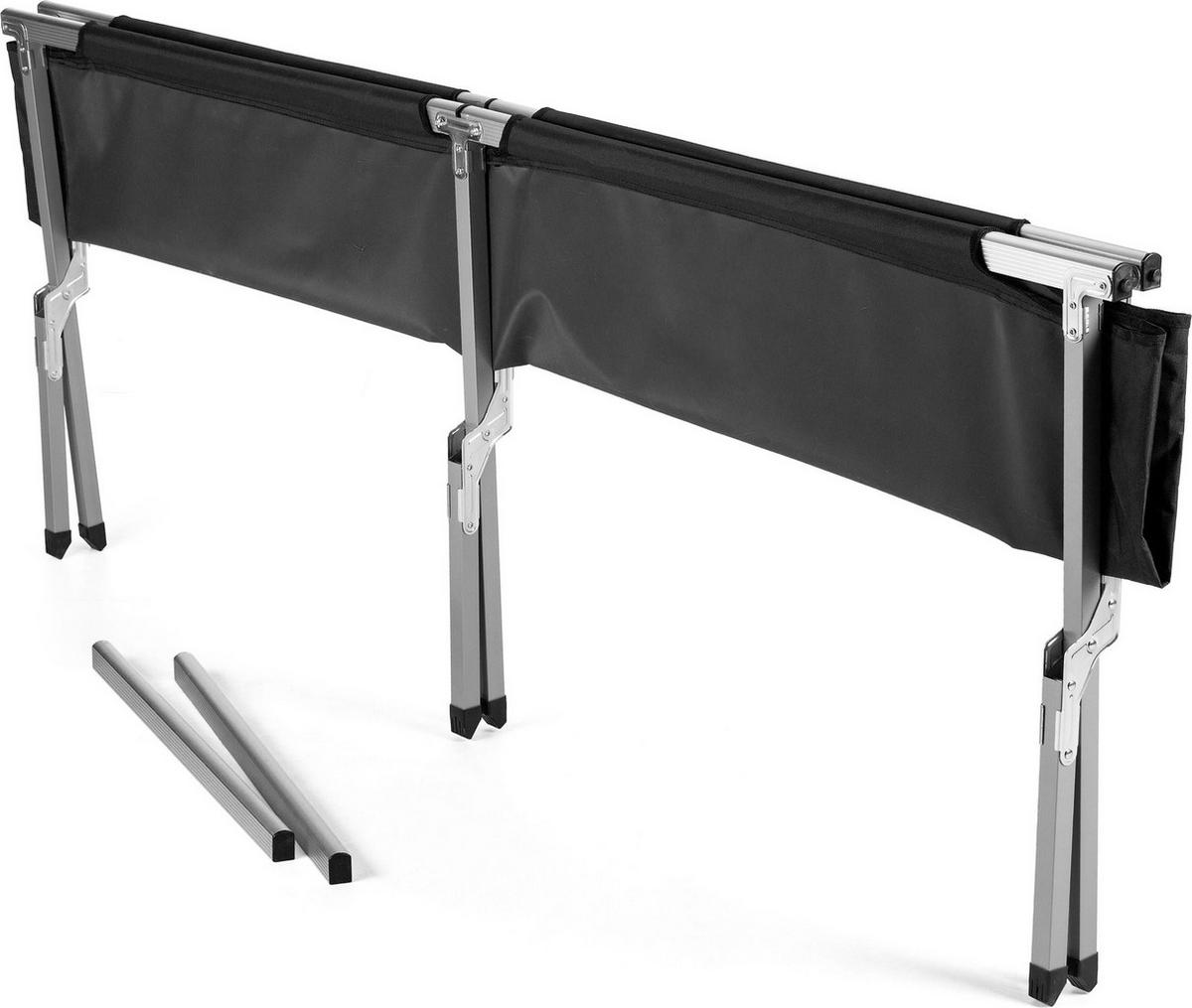 CAMPINGBETT 203/62/45 cm - Schwarz, Metall (62/45/202cm) - Outtec