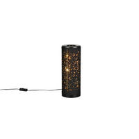 TISCHLAMPE TACO - Schwarz - 13/13/34.5 cm - Schwarz, Kunststoff (13/13/34.5cm) - Trio Leuchten