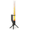 FEUERROHR – elegante Edelstahl Feuersäule und Pelletfackel - schwarz - Schwarz, Metall (36/130.6/35cm) - Gardenflare
