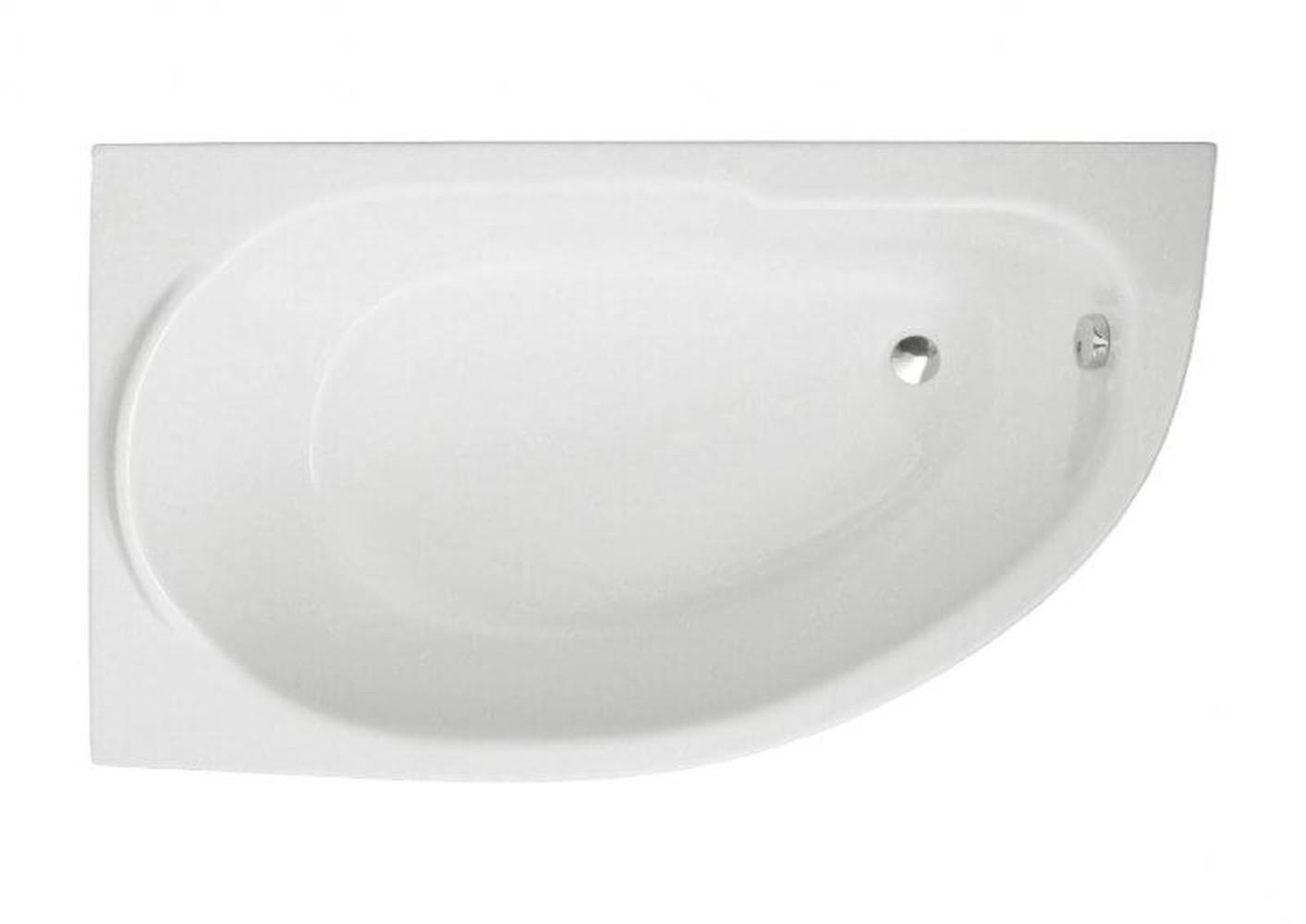 BADEWANNE Eckwanne MIKI 145/85 Links Ablauf & Füße - Weiß, Kunststoff (85/57.5/145cm) - bad land