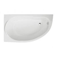 BADEWANNE Eckwanne MIKI 145/85 Links Ablauf & Füße - Weiß, Kunststoff (85/57.5/145cm) - bad land