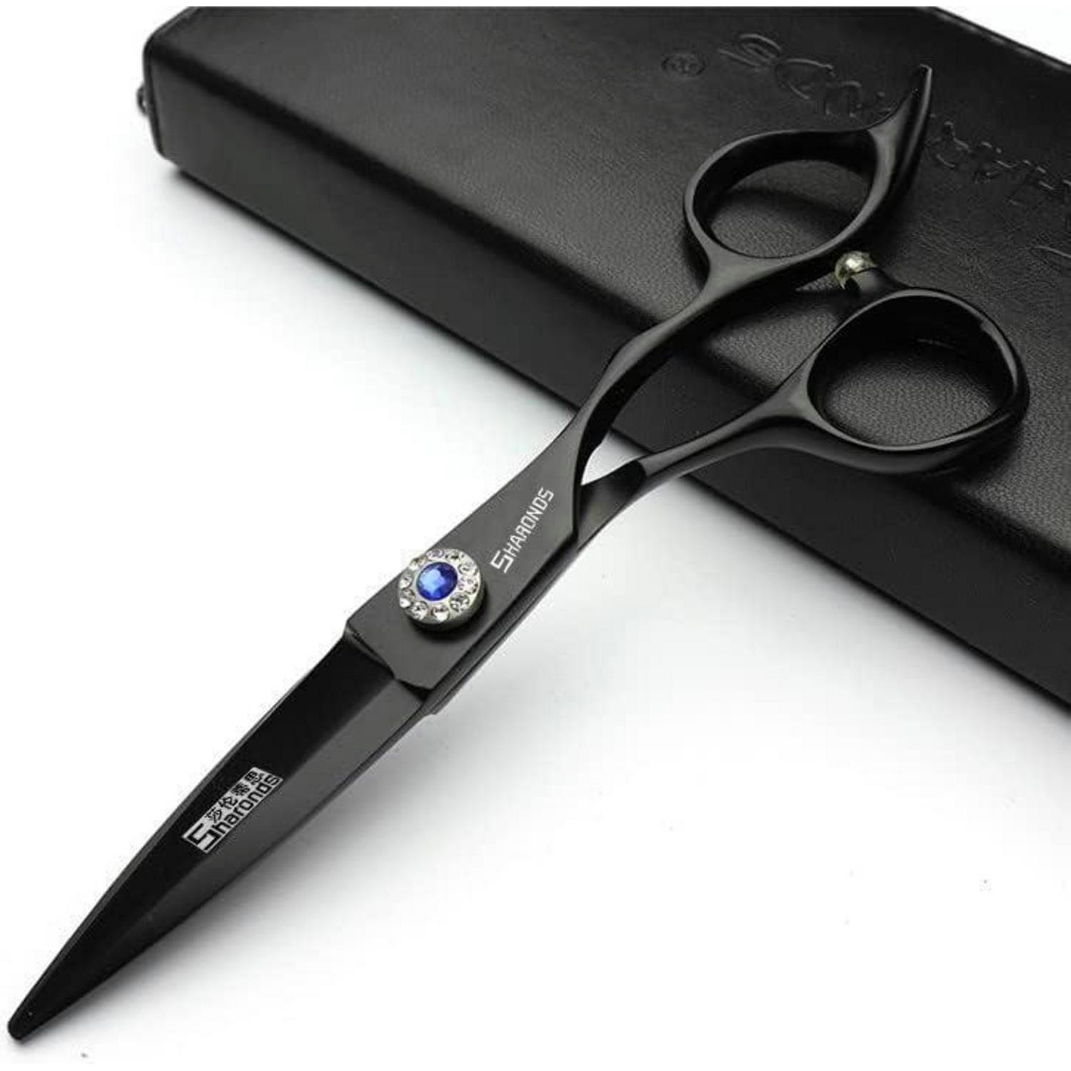 FRISEURSCHEREN Set 7+6 Zoll Edelstahl - Schwarz, Metall (6/1/17.7cm)
