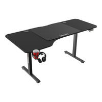 COMPUTERTISCH Virolahti - Schwarz, Holzwerkstoff/Metall (75/160/117cm) - pro.tec