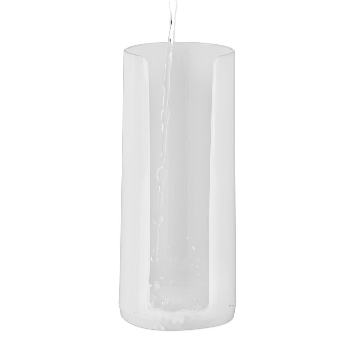 2XWATTEPADHALTER - Weiß, Kunststoff (7/20/7cm) - Relaxdays