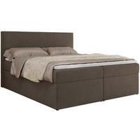 BOXBETT JAGUAR 160/200 - Braun Struktur - H4 - Braun, Holz/Textil (160/200cm) - MKS