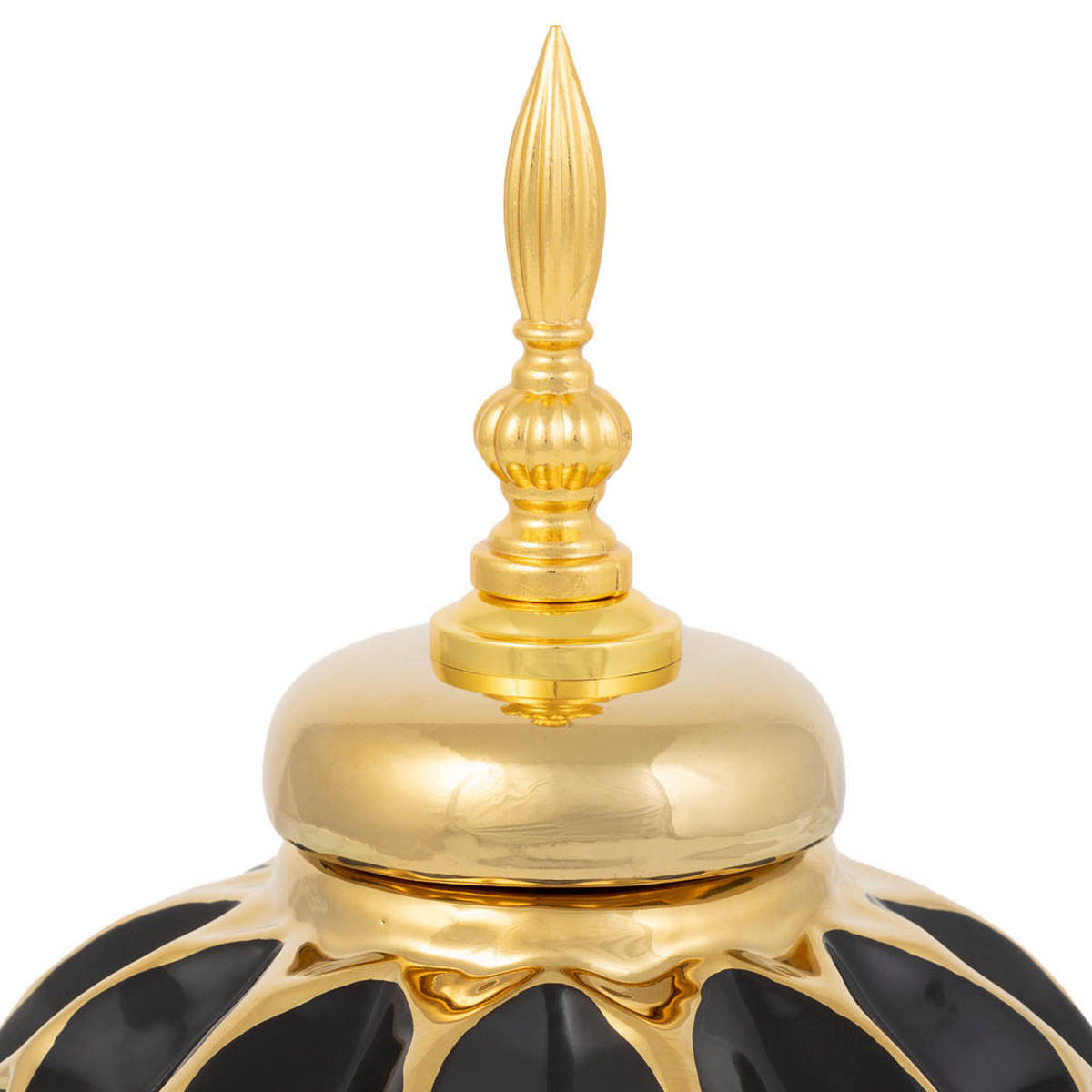 VASE aus Keramik, schwarz, 17x24cm - Schwarz, Keramik (23.5cm) - Wanderlust