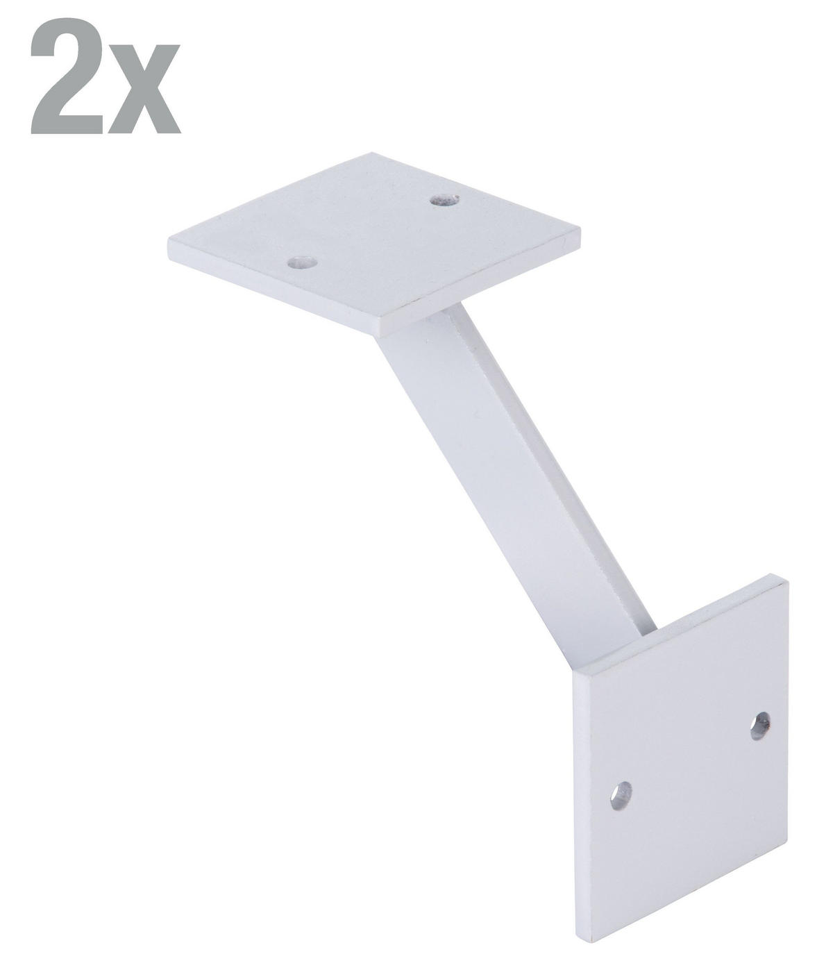 REGALTRÄGER als 2er Set Nick, Stahl in verschiedenen Trendfarben - Grau, Metall (10/5/10cm) - Alberts