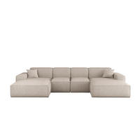 WOHNLANDSCHAFT Celes Premium Xs Artico - Creme, Holzwerkstoff/Textil (342/73/165cm) - Fun Möbel