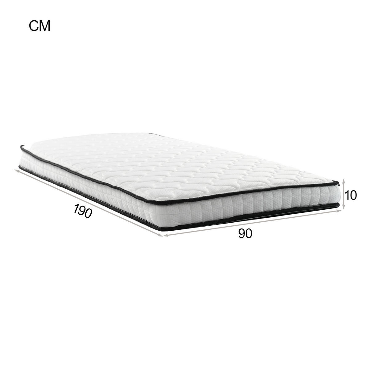 SCHLAFSOFA aus Leinenstoff 90/180x190 cm Dunkelgrau mit Ausziehbett, LED und USB-Anschluss - Dunkelgrau, Textil (90/190cm) - IVMEU