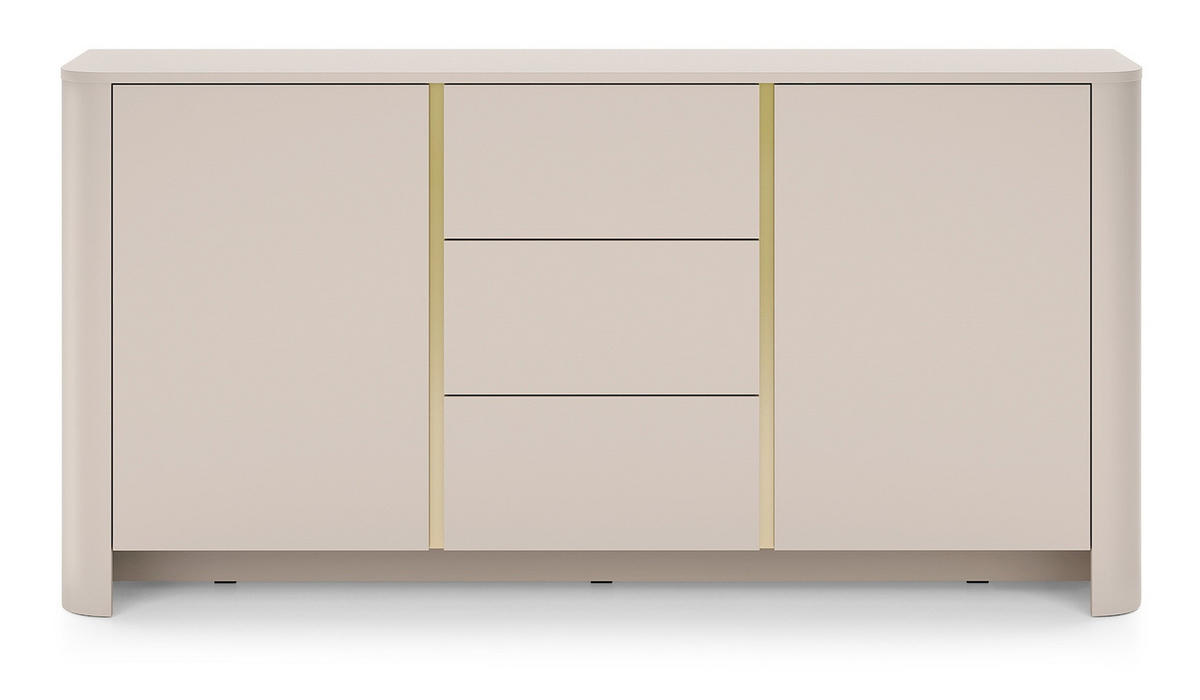 KOMMODE 168 cm Mezzano mit Schubladen, 2 Türen, Kaschmir - Kaschmir, Holz (168/84/39cm) - Emporius