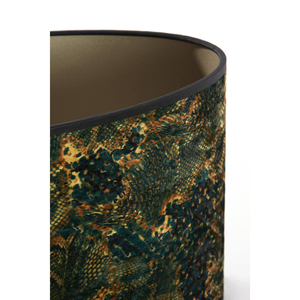 LAMPENSCHIRM KEYON 45x21x22 cm, oval, Grün - Grün, Textil (45/21/22cm) - Light & Living