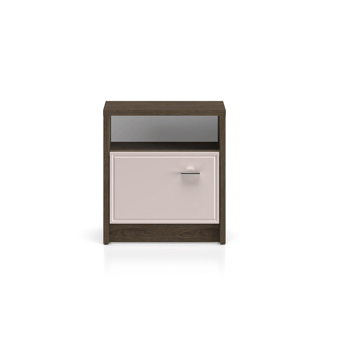 NOČNÍ STOLEK Kaius Kašmír a tmavé dřevo - béžová, kompozitní dřevo (50/54.8/35cm) - Petits-meubles