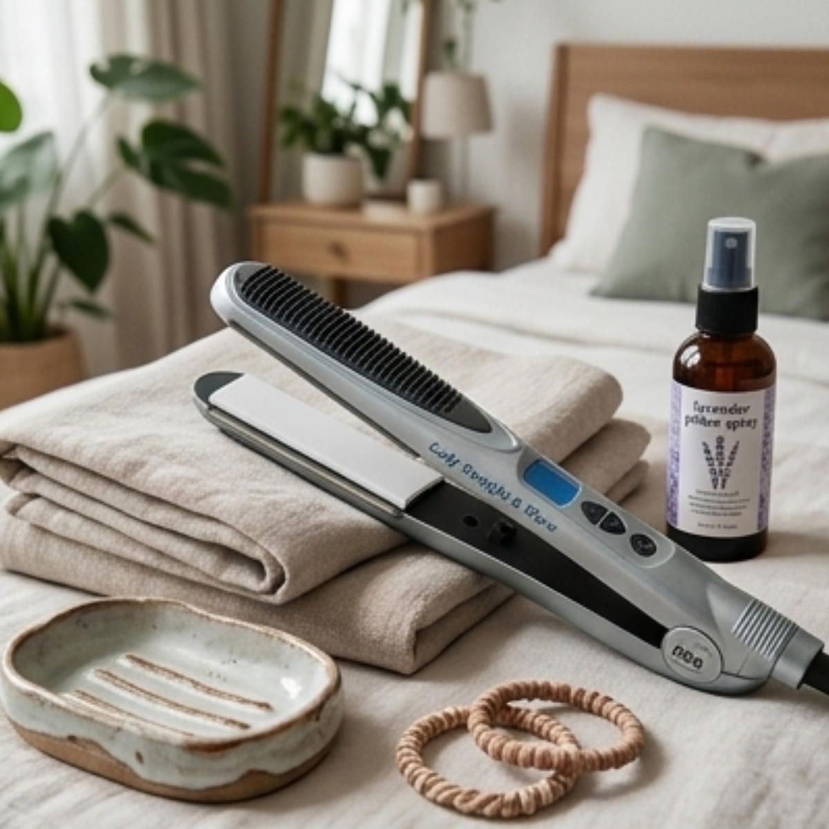 HAARGLÄTTER CR1961 Schwarz/Gold Keramik 2in1 - Grau, Keramik/Kunststoff (3.5/4/29cm) - Mia