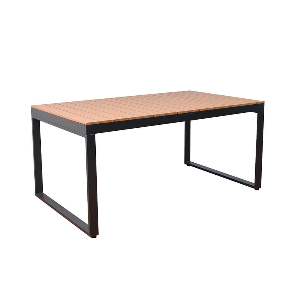 GARTENTISCH SIERA - 160 x 90 - Anthrazit, Kunststoff/Metall (160/90/75cm) - Home Deluxe