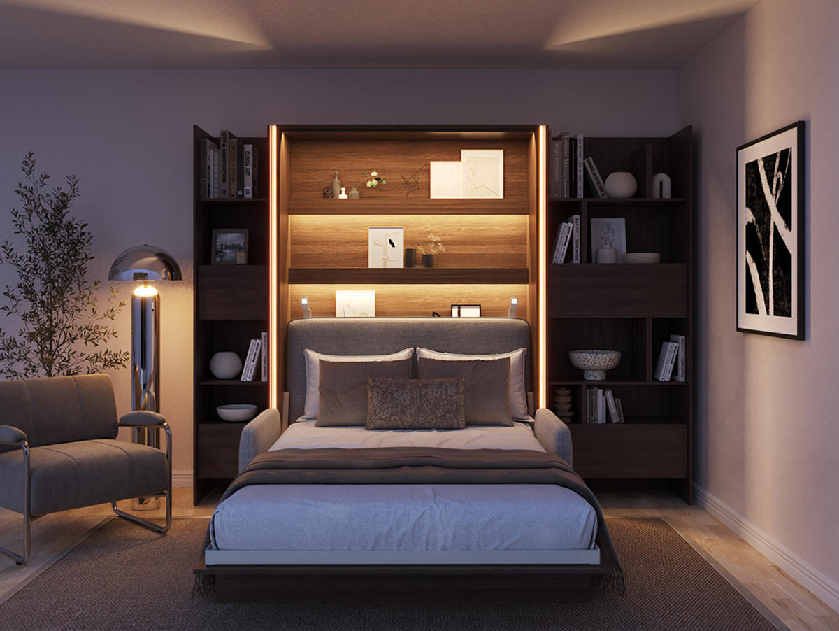 SCHRANKBETT BED CONCEPT BC-02 - Alteiche, Holzwerkstoff (120/200cm) - Meblini