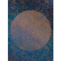 FOTOTAPETE der Mond 200 x 270 cm - Blau, Papier (200/270cm) - Sanders & Sanders